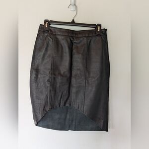 Trouve Black Leather Skirt Size 2